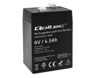 Qoltec Akumulator AGM 6V 4.5Ah LongLife - 1257478 - zdjęcie 1